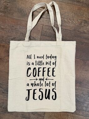 Coffee + Jesus Canvas Tote